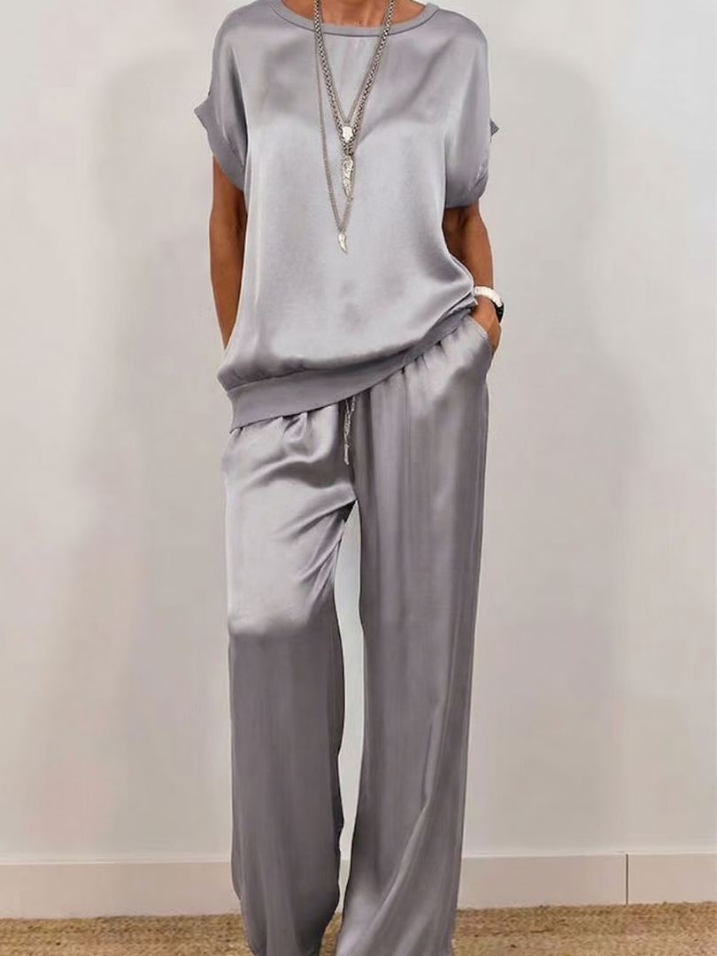 Bria - Silky-Sheen Two-Piece Set