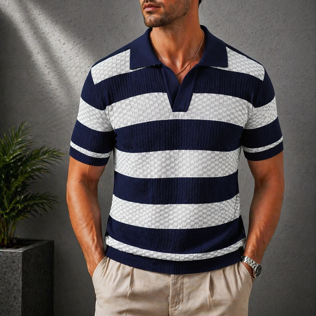 Alden - Textured Knit Polo