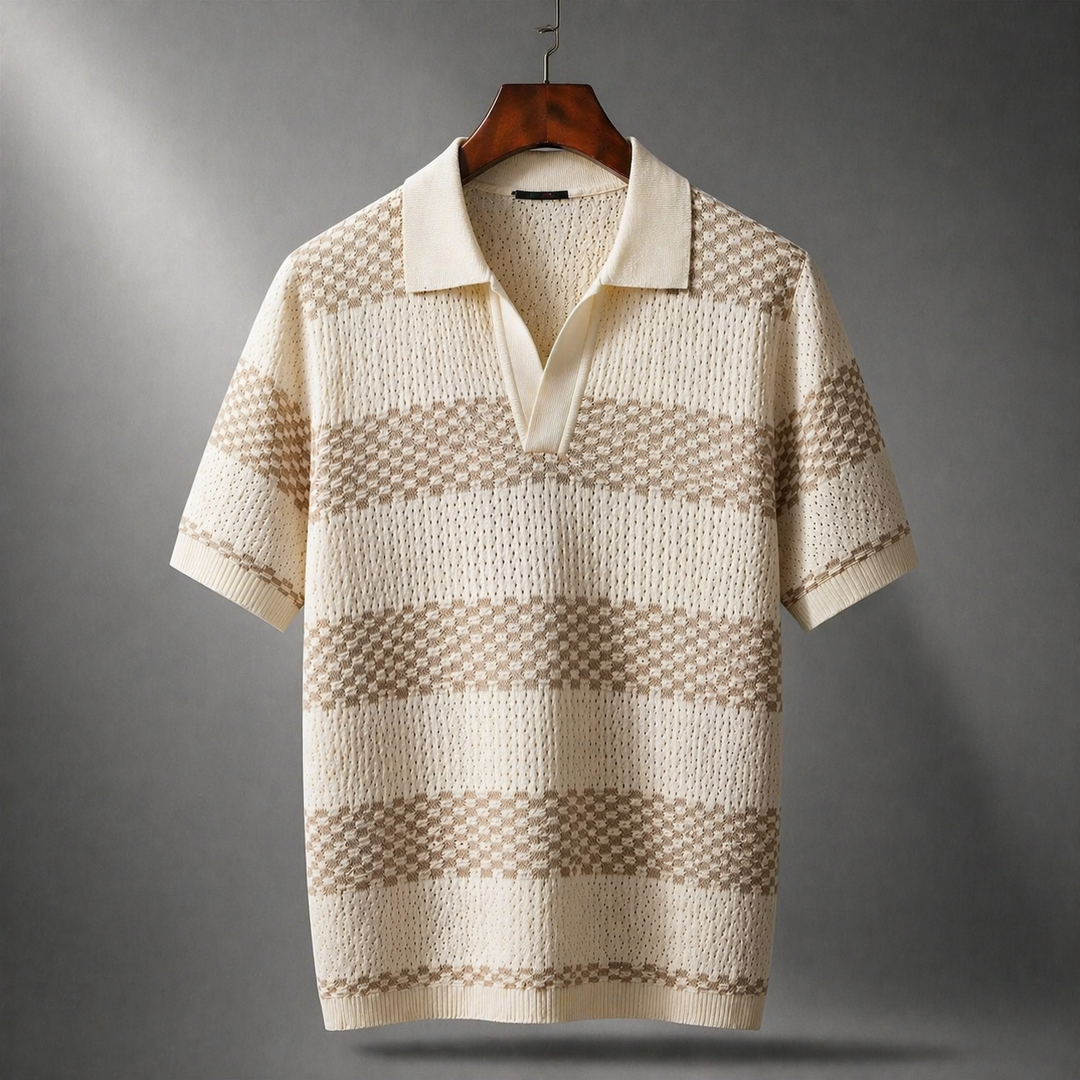 Alden - Textured Knit Polo