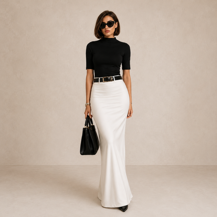 Edena - Soft-Touch Top & Skirt Set
