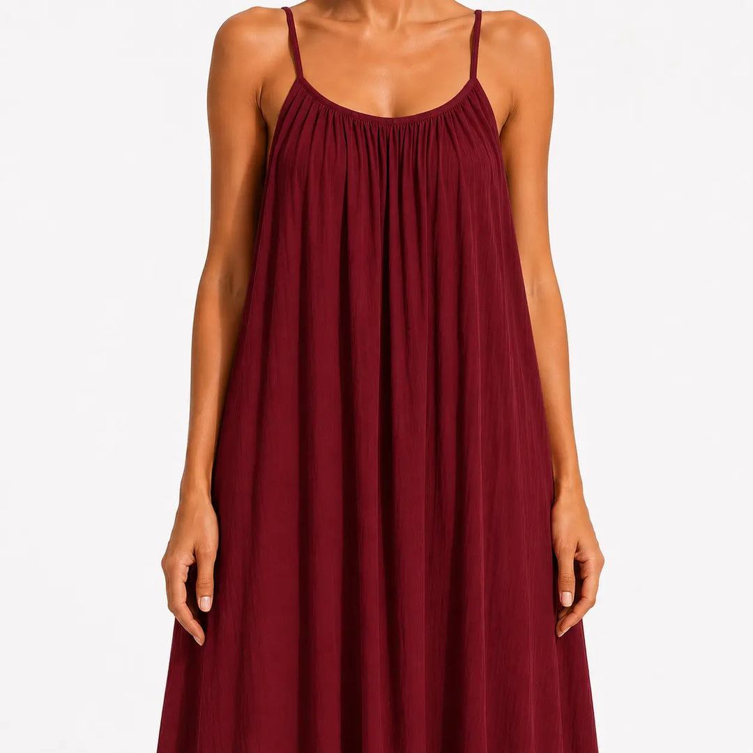 Melody - Soft-Touch V-Neck Wrap Midi Dress
