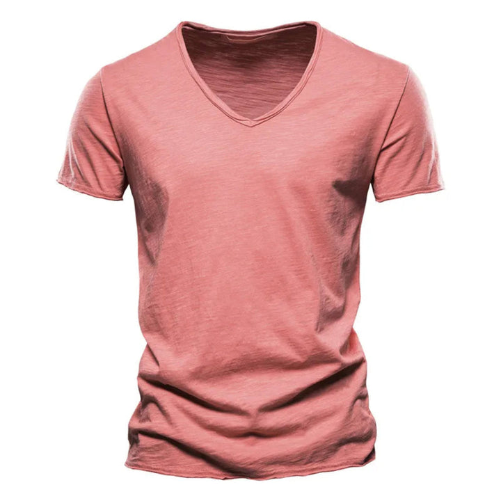 Jackson - Soft-Touch Slub V-Neck T-Shirt