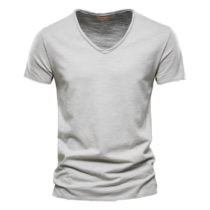 Jackson - Soft-Touch Slub V-Neck T-Shirt