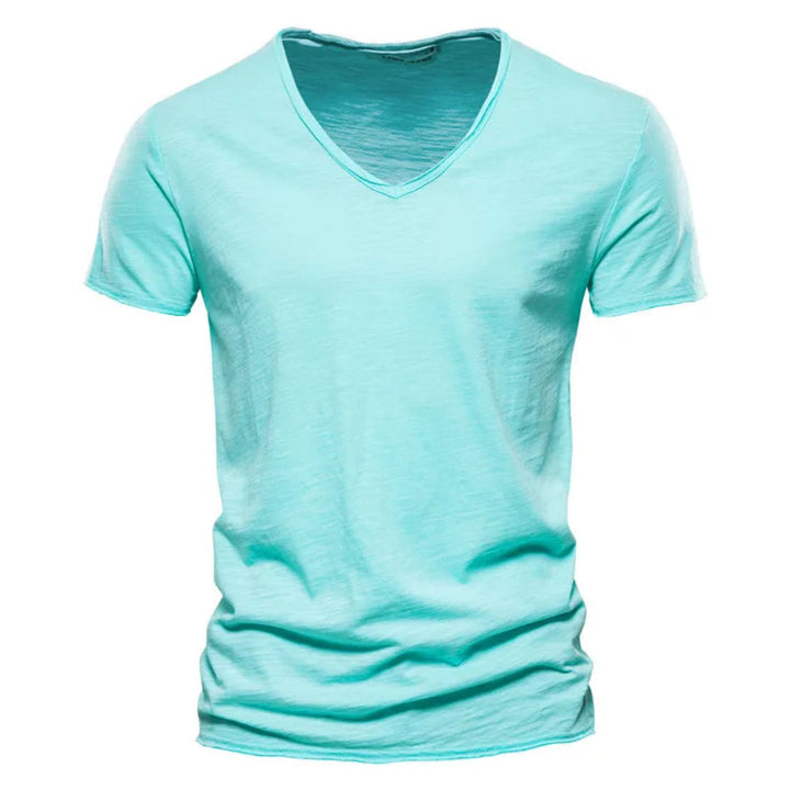 Jackson - Soft-Touch Slub V-Neck T-Shirt