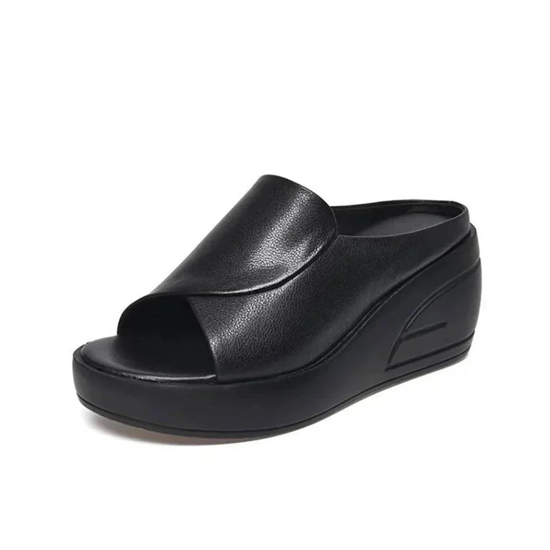 Eloise - Cushioned Wedge Mule