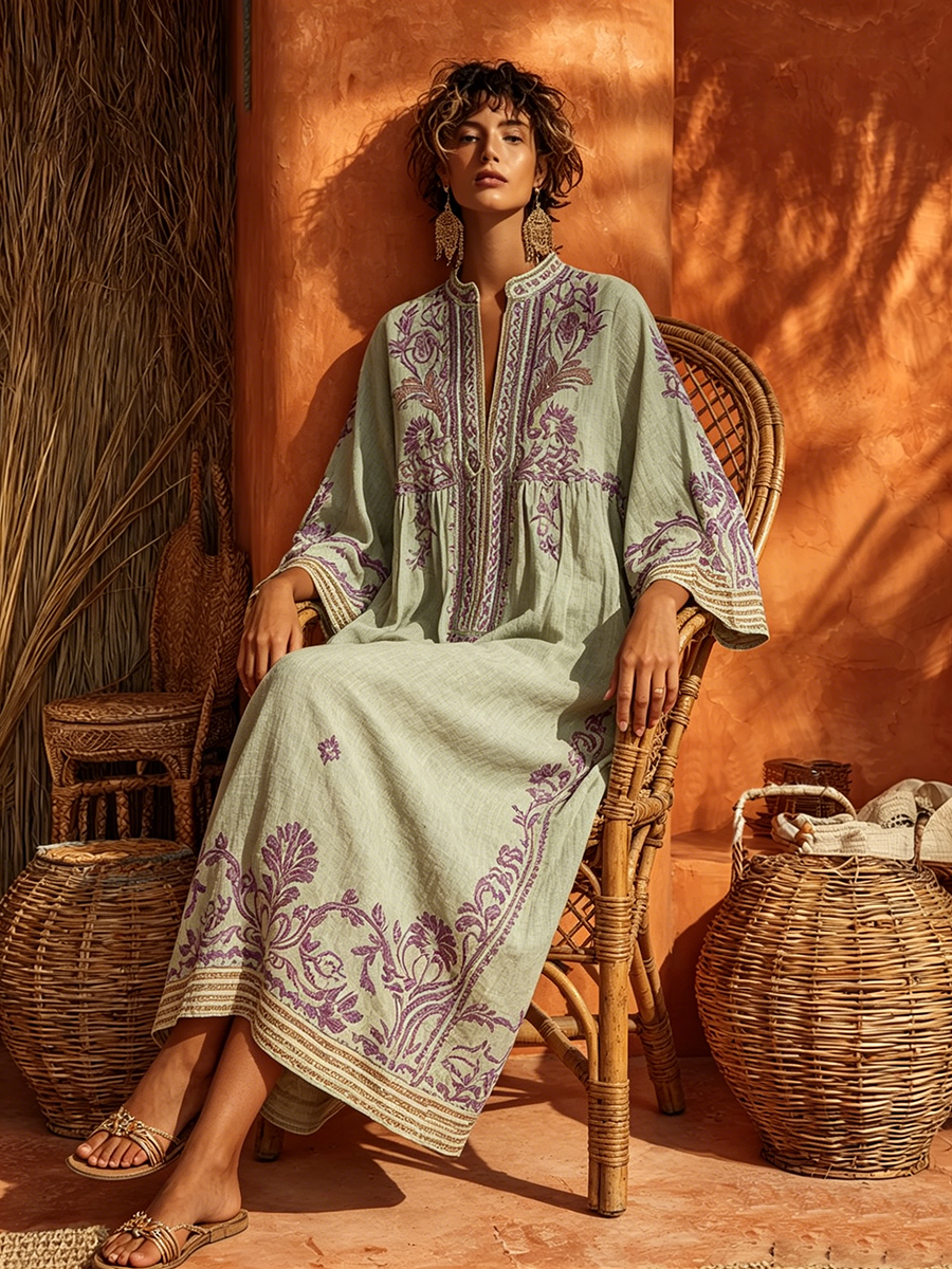 Nicole - Soft-Touch Floral Maxi Dress